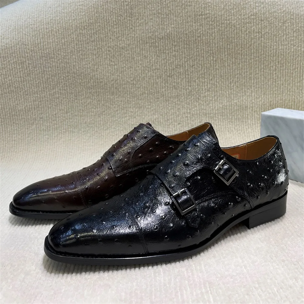 Men's Pointed Python Pattern G - Monk Strap Shoe ulasan dan harga