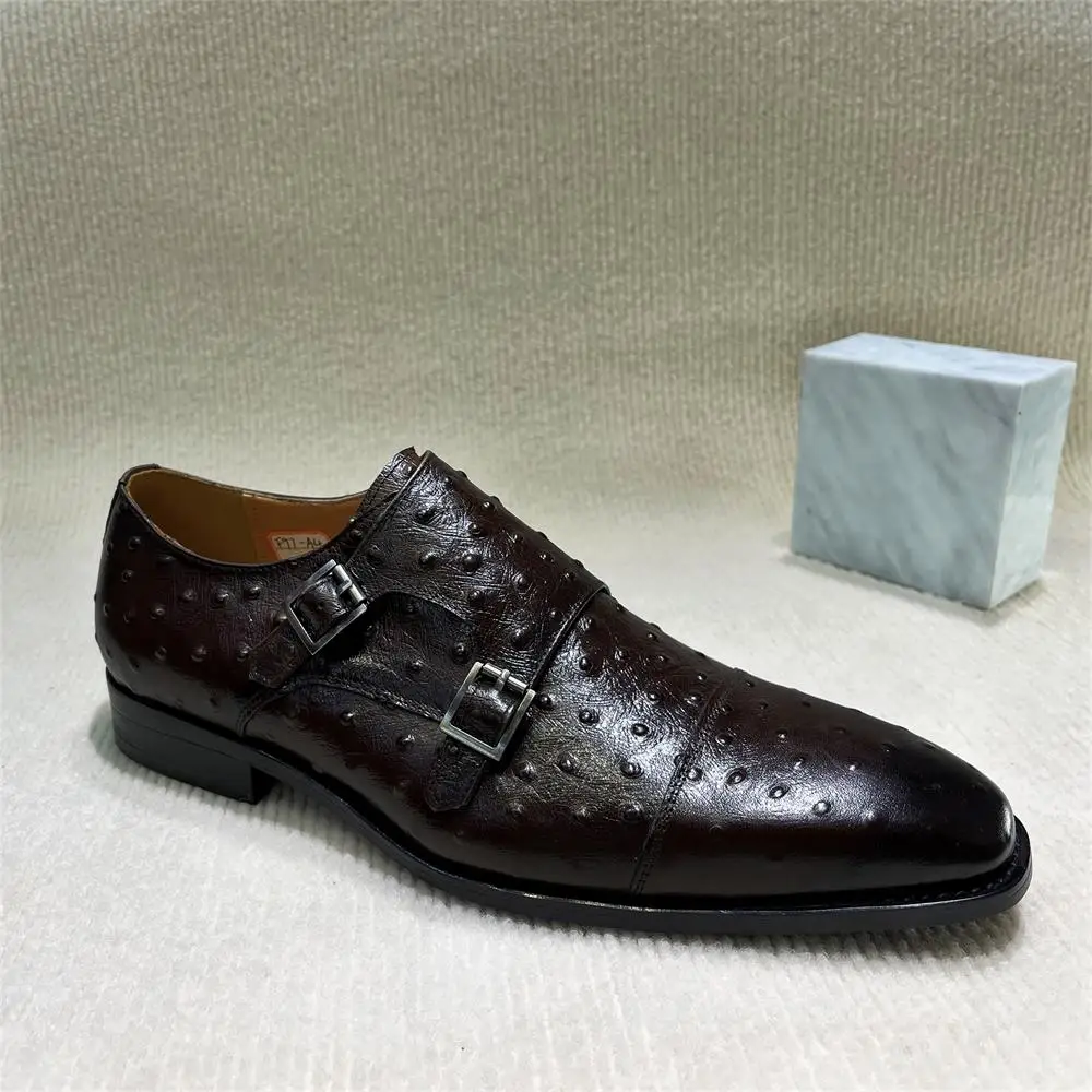 Men's Pointed Python Pattern G - Monk Strap Shoe ulasan dan harga
