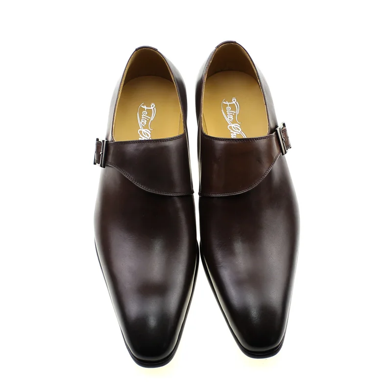 Men's Genuine Leather Monk Str - Monk Strap Shoe ulasan dan harga