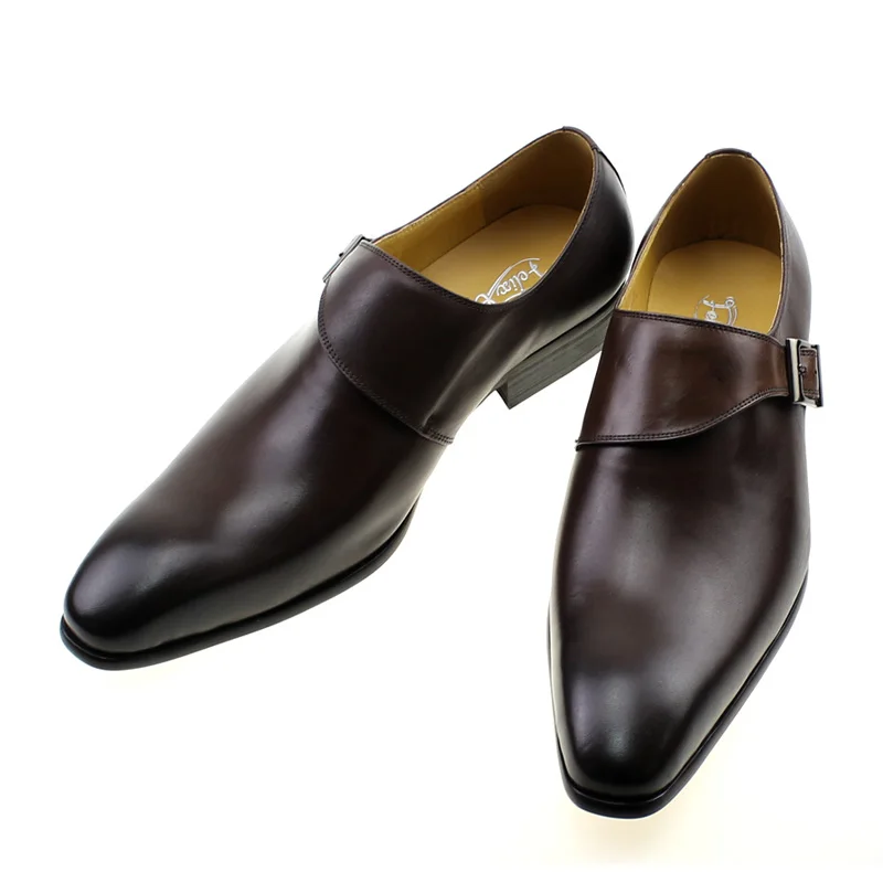 Men's Genuine Leather Monk Str - Monk Strap Shoe ulasan dan harga