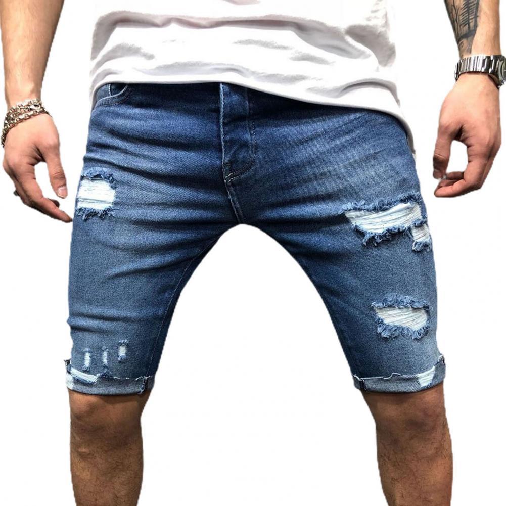 Men Short Jeans Denim Tight Sh - Men'S Shoes For Jeans ulasan dan harga