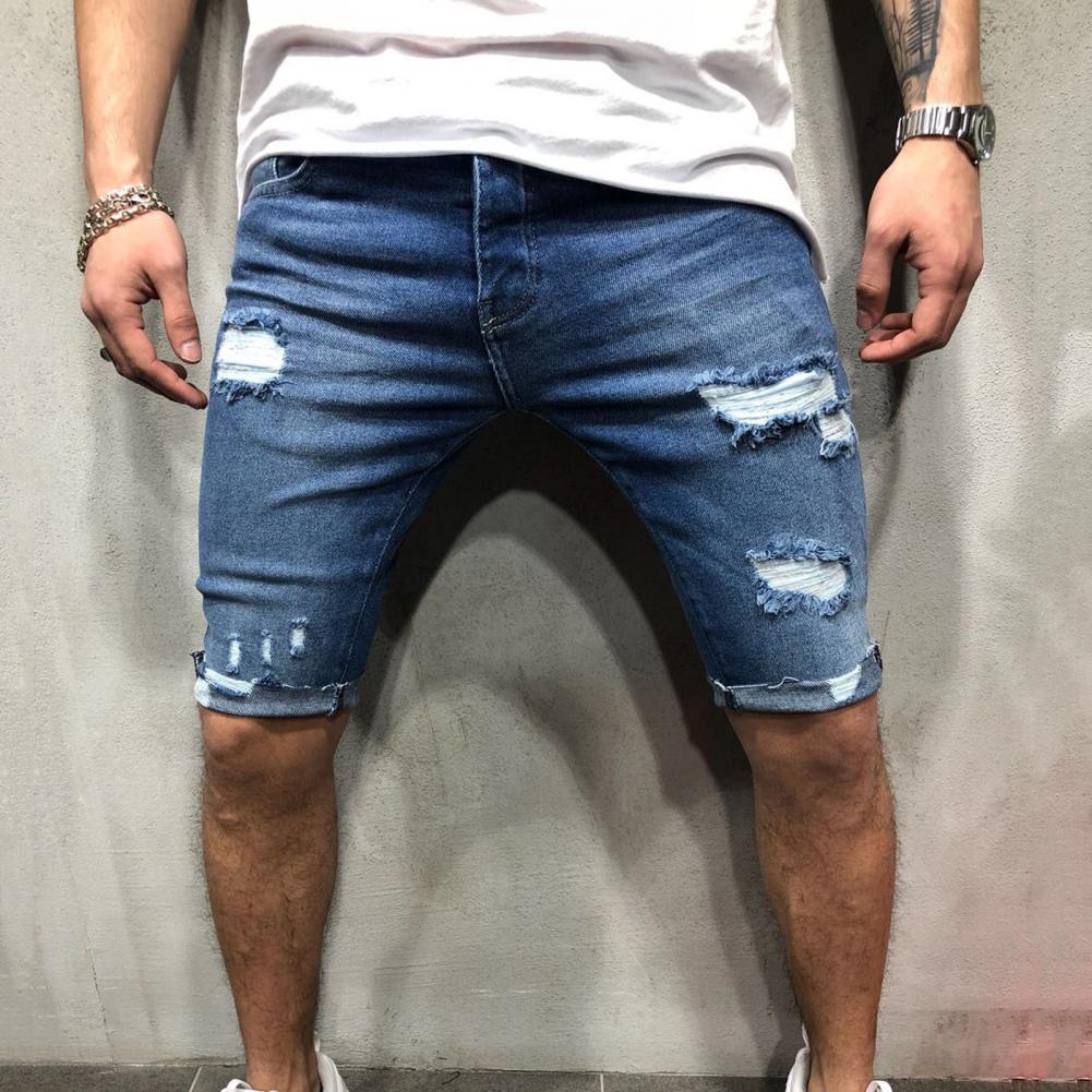Men Short Jeans Denim Tight Sh - Men'S Shoes For Jeans ulasan dan harga