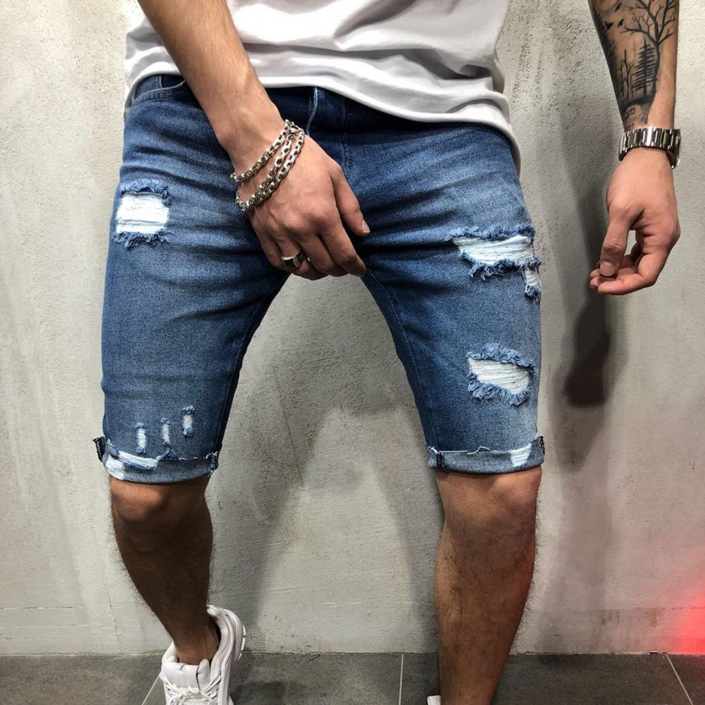 Men Short Jeans Denim Tight Sh - Men'S Shoes For Jeans ulasan dan harga