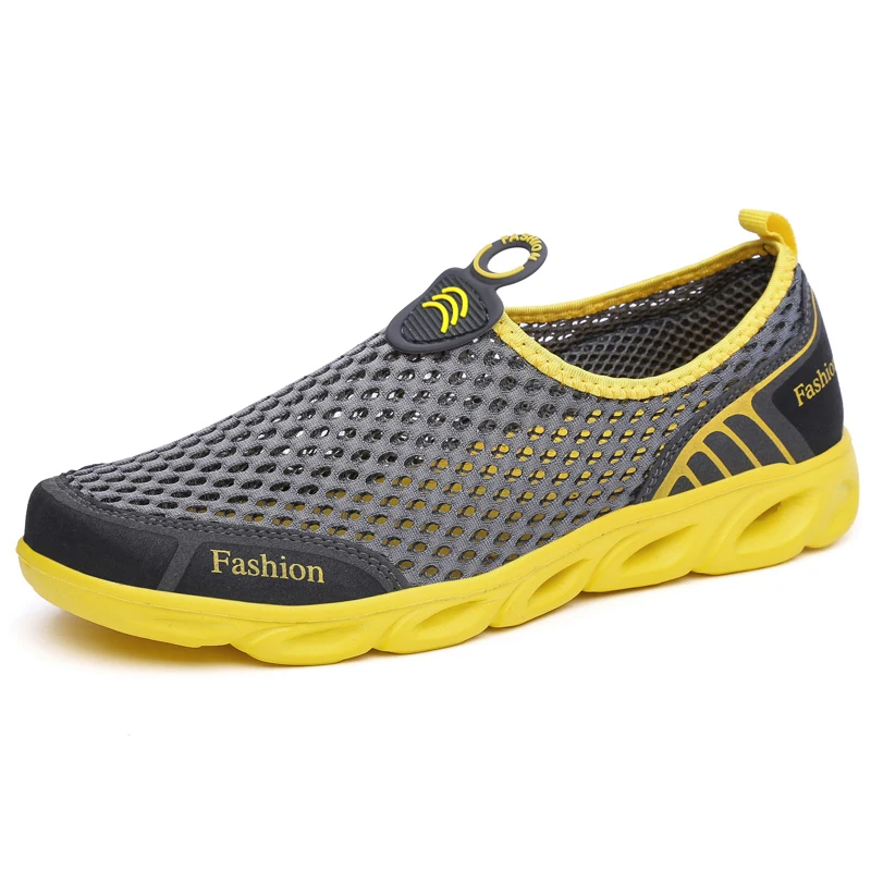 Men Jogging Shoes Casual Sneak - Men'S Shoes Yellow And Black ulasan dan harga
