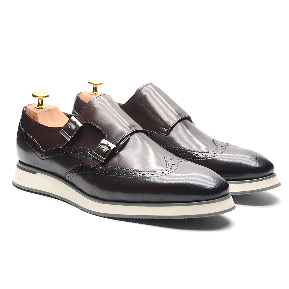 European Luxury Mens Sneakers  - Monk Strap Shoe ulasan dan harga
