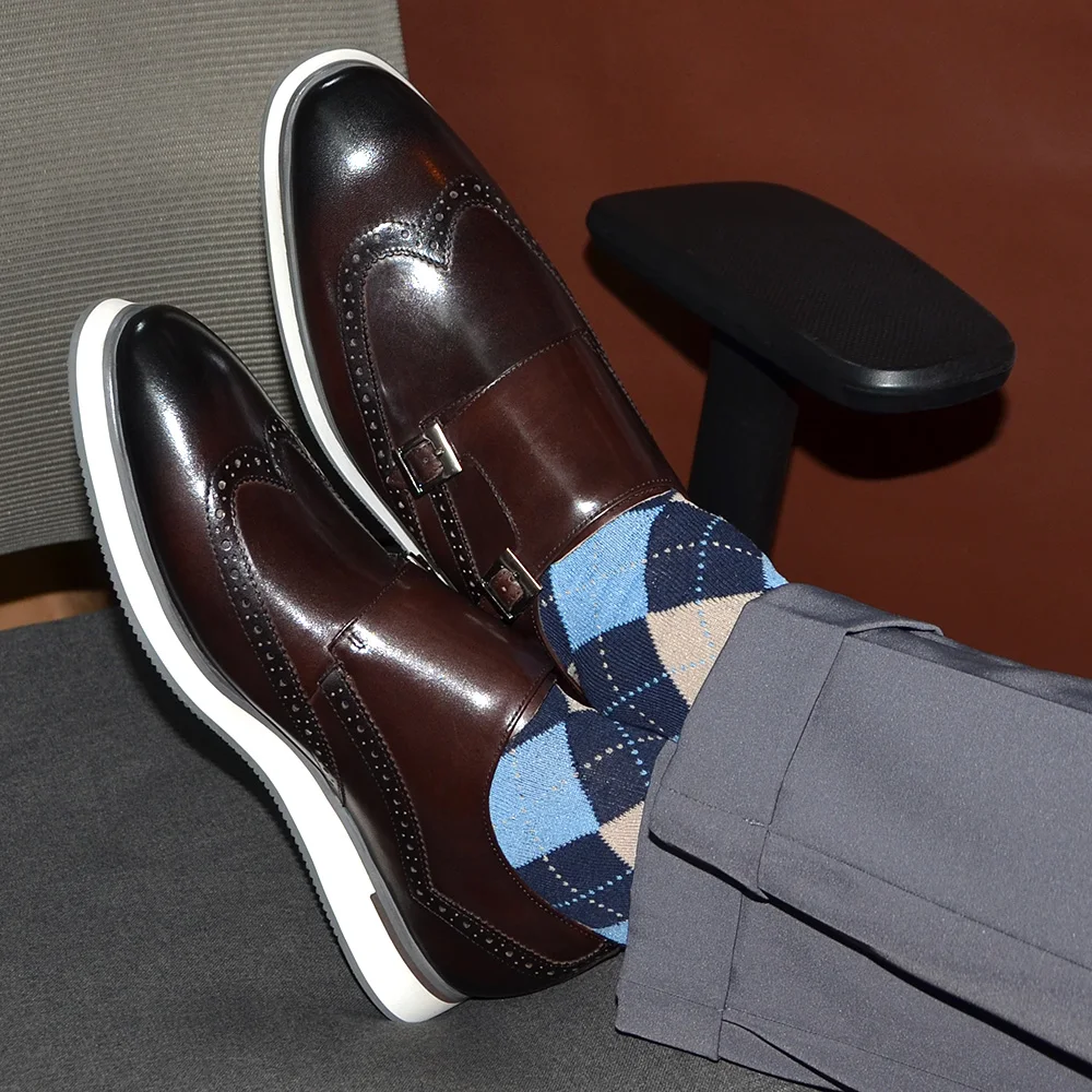 European Luxury Mens Sneakers  - Monk Strap Shoe ulasan dan harga
