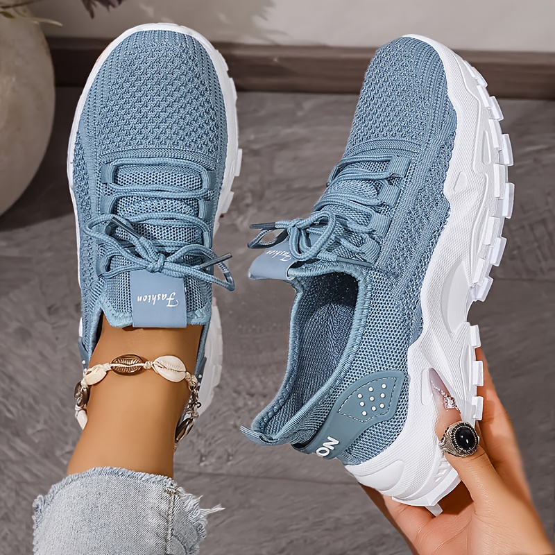 Breathable Knit Sneakers Fashi - Running Shoes Lightweight ulasan dan harga