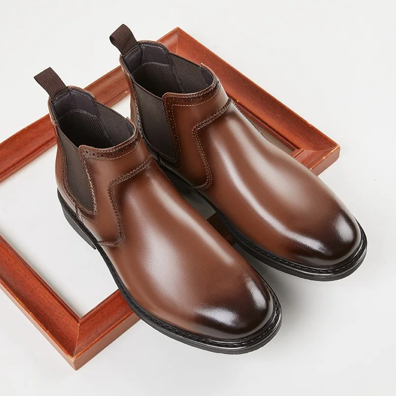 Vintage Mens Leather Oxford Bo - Men Shoes Oxford ulasan dan harga