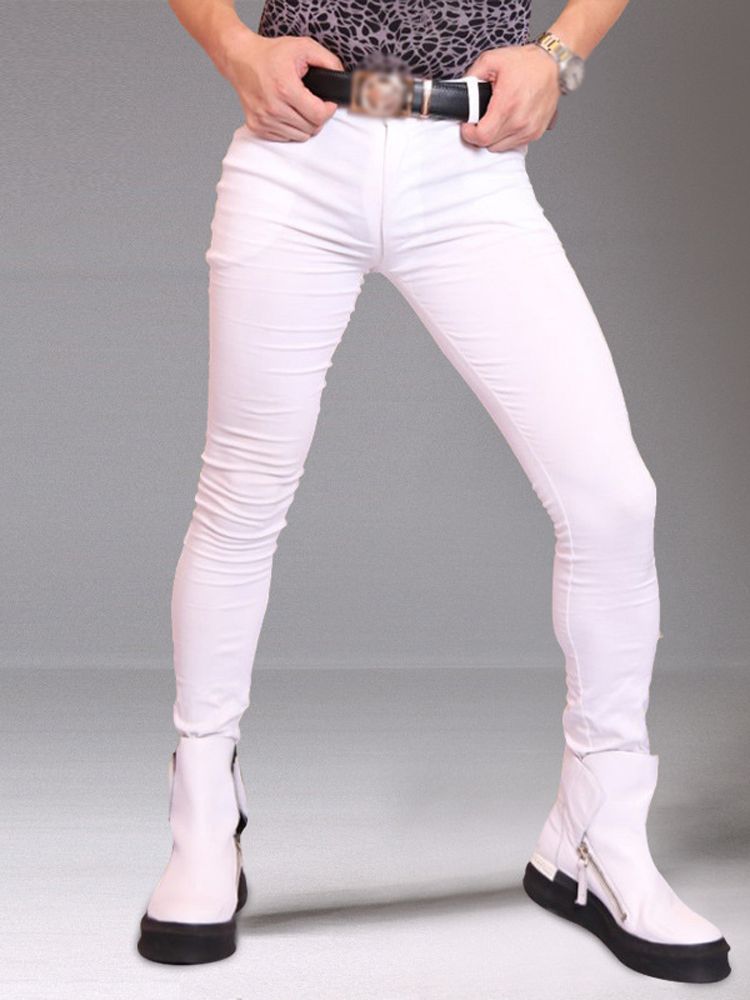 M-3XL Mens Elastic Denim Jeans - Men'S Shoes For Jeans ulasan dan harga