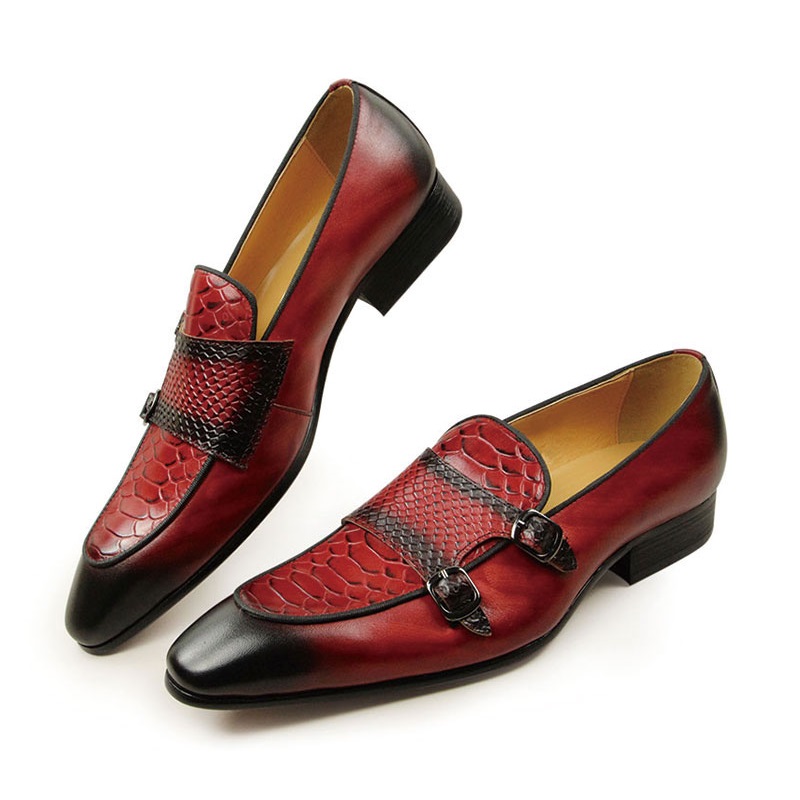 Comfortable Men Leather Shoes  - Men Shoes Red Bottom ulasan dan harga