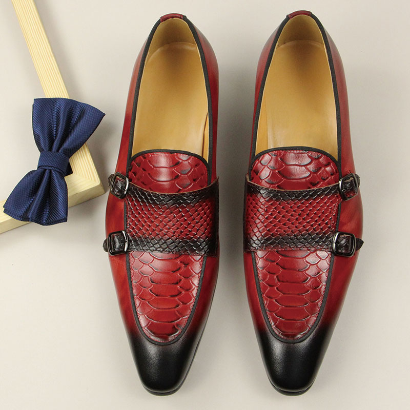 Comfortable Men Leather Shoes  - Men Shoes Red Bottom ulasan dan harga