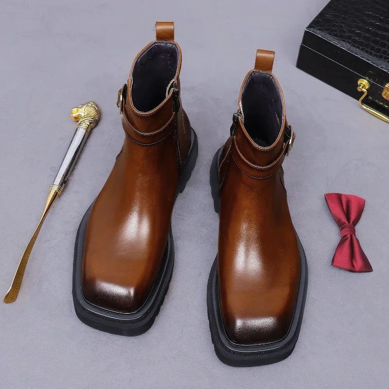 Retro Mens Ankle Oxford Boots  - Men Shoes Oxford ulasan dan harga