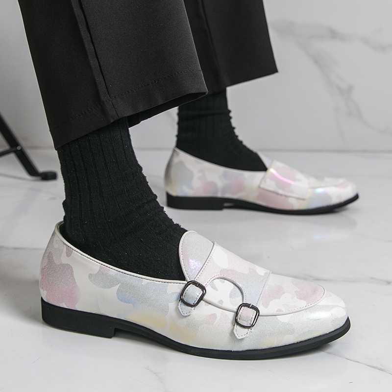 Breathable Mens Loafers Colorf - Monk Strap Shoe ulasan dan harga