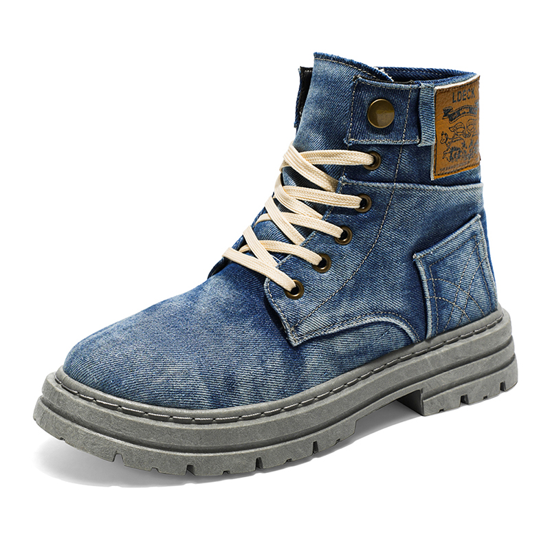 Oxford Boots Men High Top Boot - Men Shoes Oxford ulasan dan harga