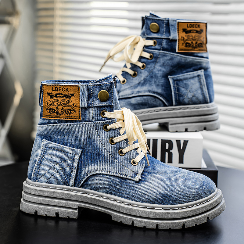 Oxford Boots Men High Top Boot - Men Shoes Oxford ulasan dan harga