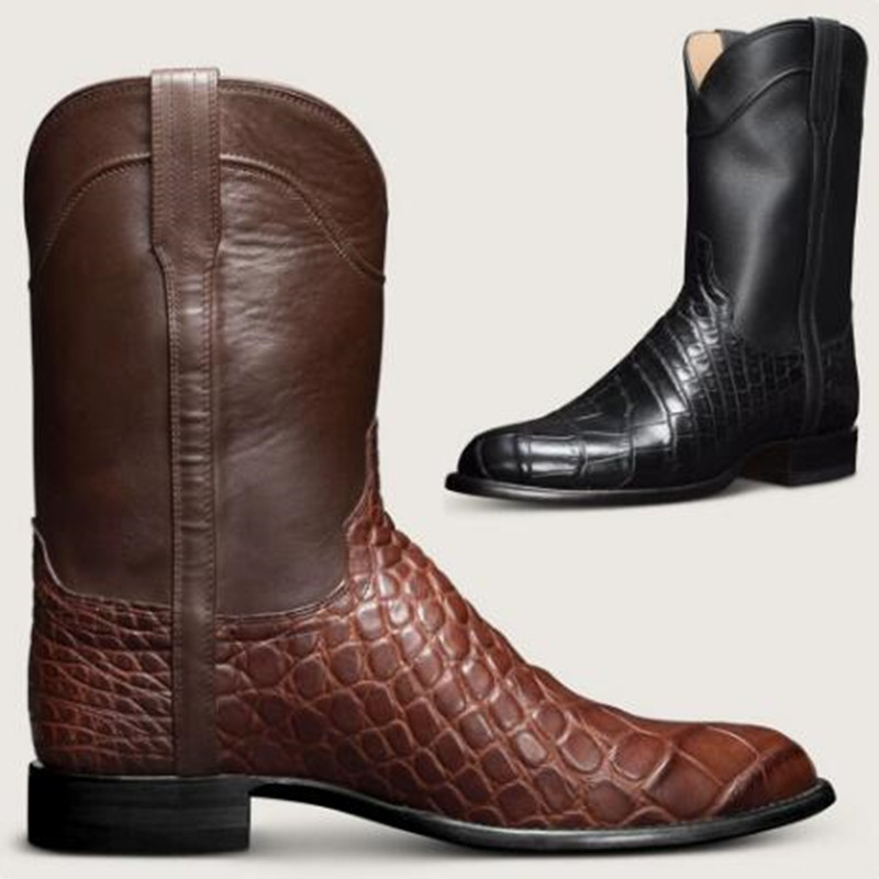 Men's Classic Pattern Ankle Bo - Men Shoes Classic ulasan dan harga