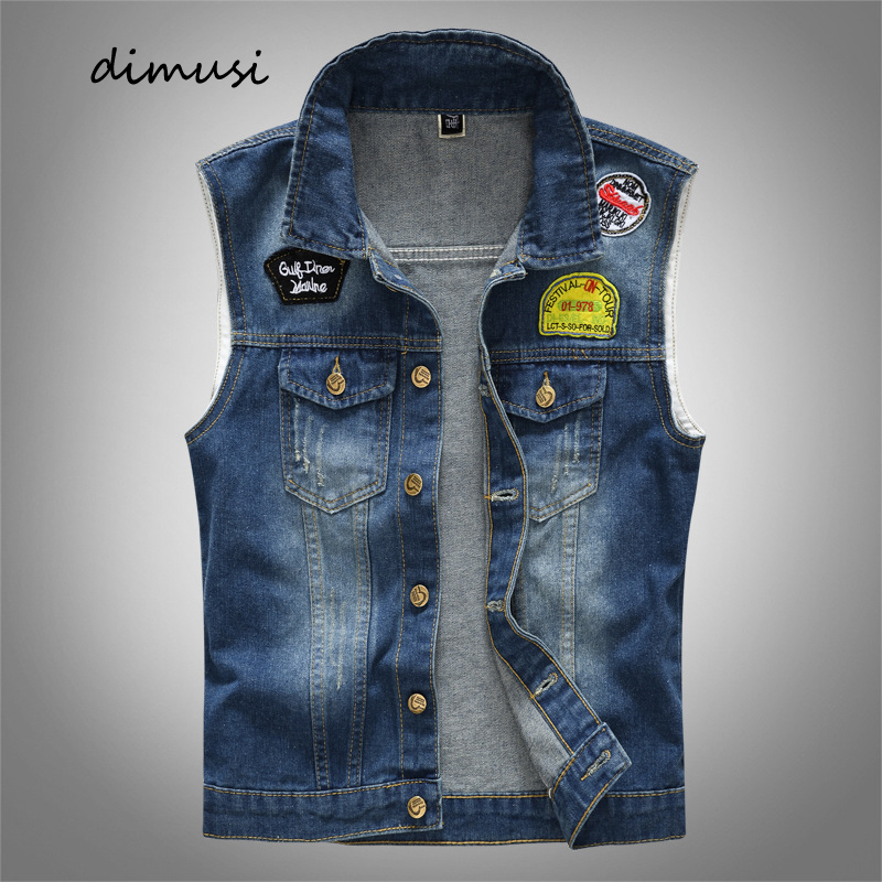 Spring Summber Men's Denim Ves - Men'S Shoes For Jeans ulasan dan harga