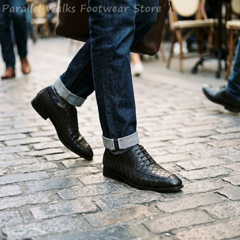 Sartorial Men Oxfords Fish Sca - Men Shoes Oxford ulasan dan harga