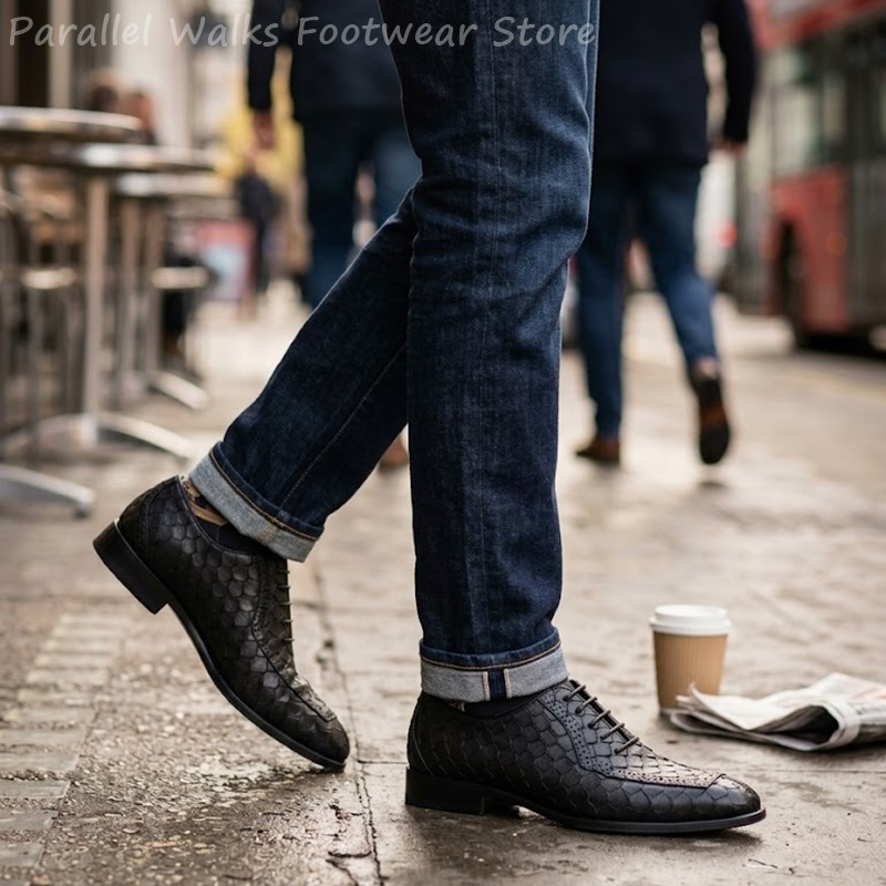 Sartorial Men Oxfords Fish Sca - Men Shoes Oxford ulasan dan harga