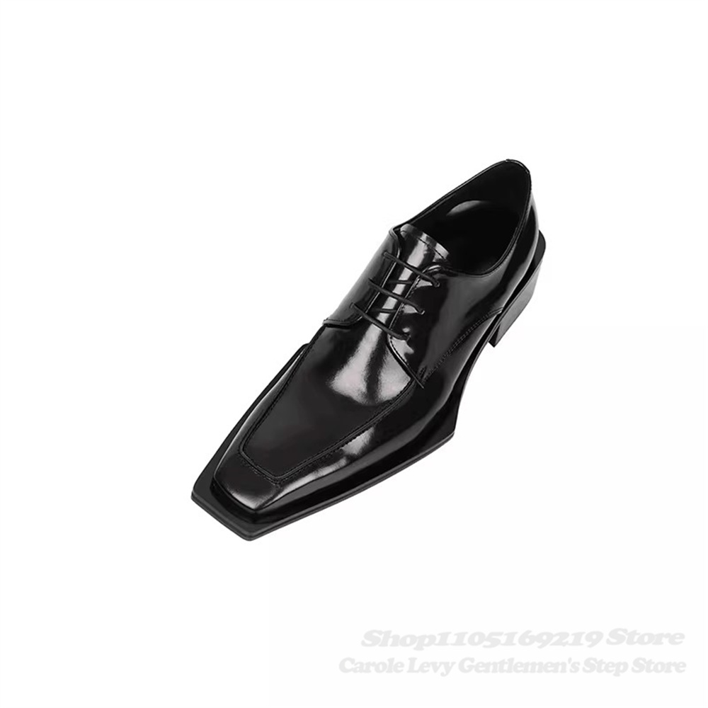 Black Patent Leather Men 4Cm H - Men Shoes Oxford ulasan dan harga