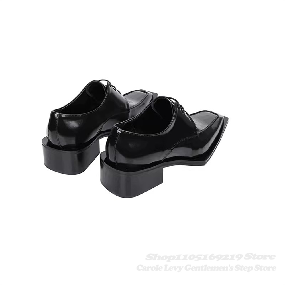 Black Patent Leather Men 4Cm H - Men Shoes Oxford ulasan dan harga