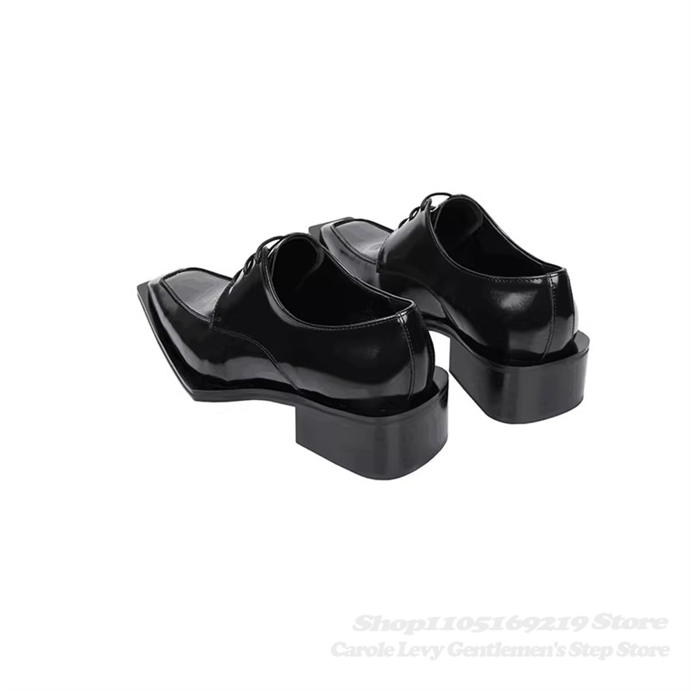 Black Patent Leather Men 4Cm H - Men Shoes Oxford ulasan dan harga