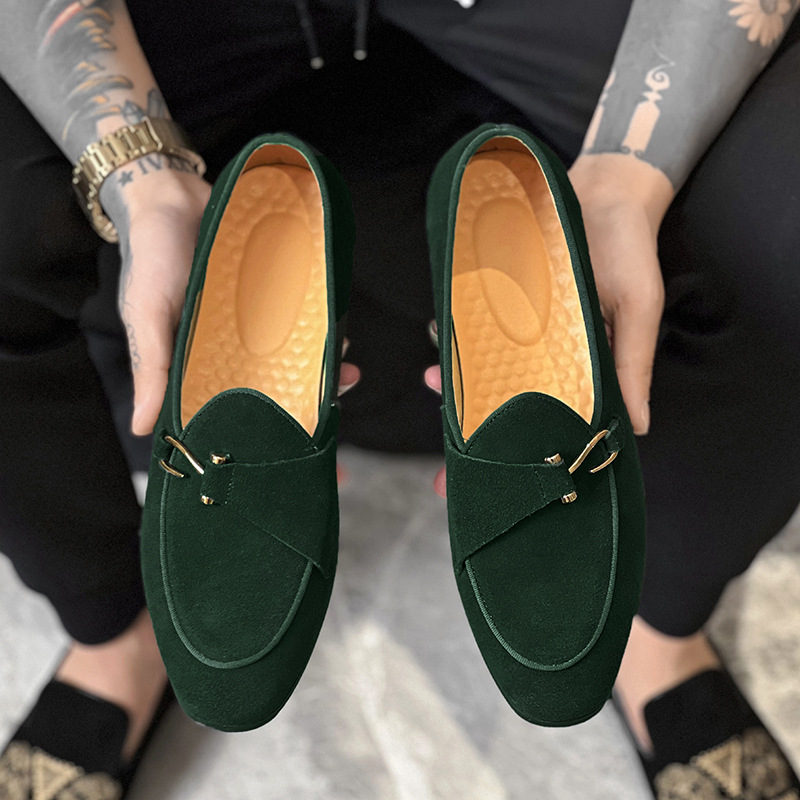 New Mens Trendy Pointed Suede  - Monk Strap Shoe ulasan dan harga