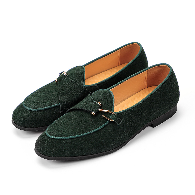 New Mens Trendy Pointed Suede  - Monk Strap Shoe ulasan dan harga