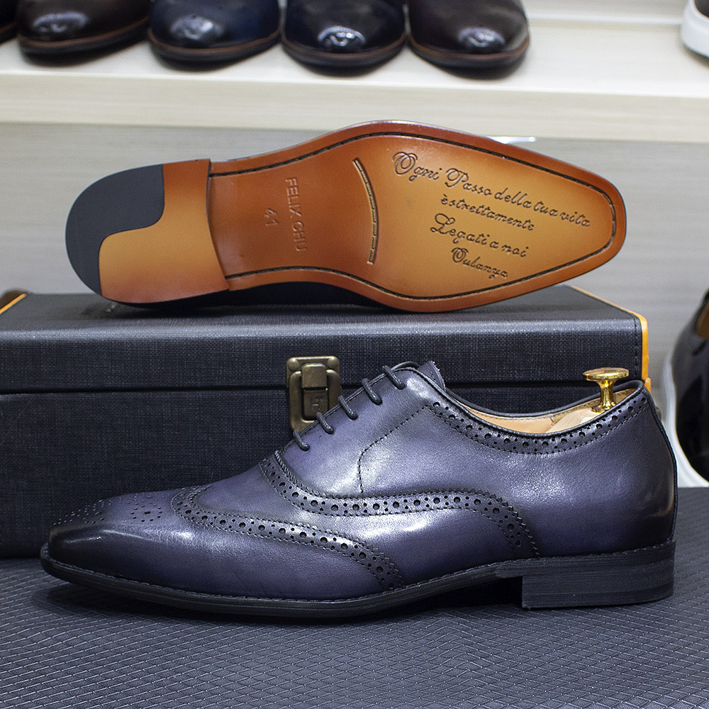Size 7-12 Handmade Men's Wingt - Monk Strap Shoe ulasan dan harga