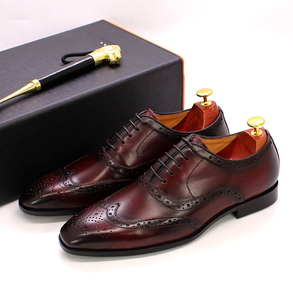 Size 7-12 Handmade Men's Wingt - Monk Strap Shoe ulasan dan harga