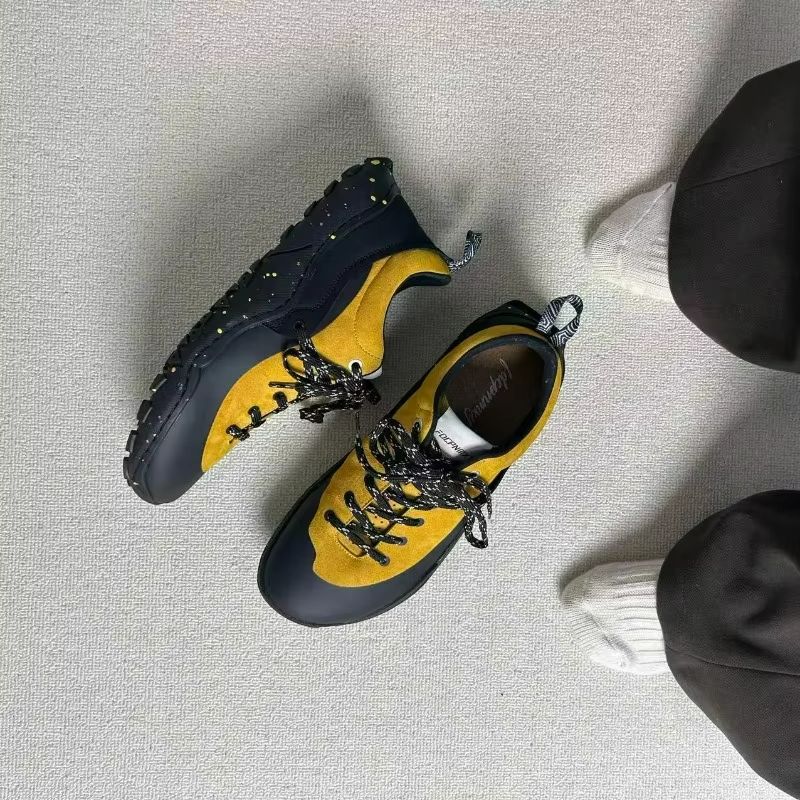 Professional Weight Lifting Tr - Men'S Shoes Yellow And Black ulasan dan harga