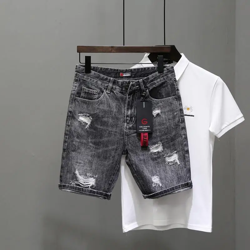 Men's Short Jeans Pants Black  - Men'S Shoes For Jeans ulasan dan harga