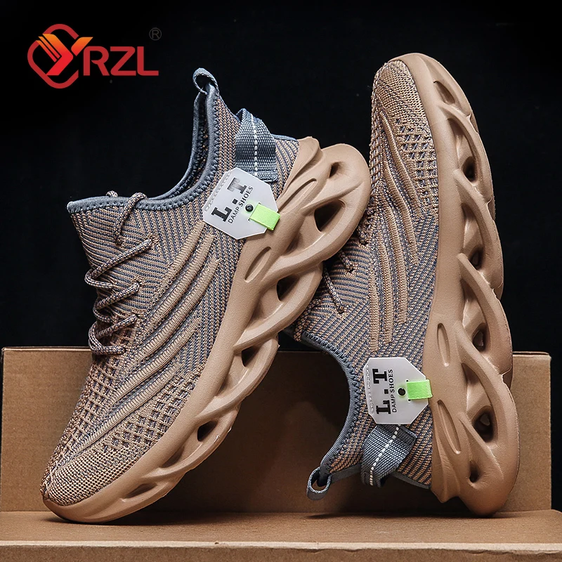 YRZL Men Sports Running Black  - Men Shoes Size 11 ulasan dan harga