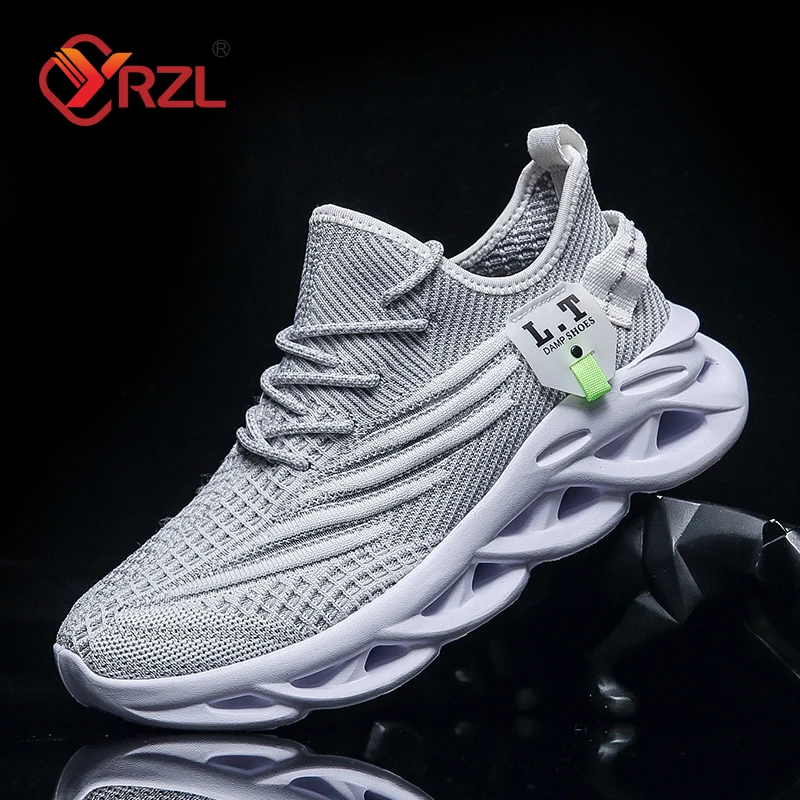 YRZL Men Sports Running Black  - Men Shoes Size 11 ulasan dan harga