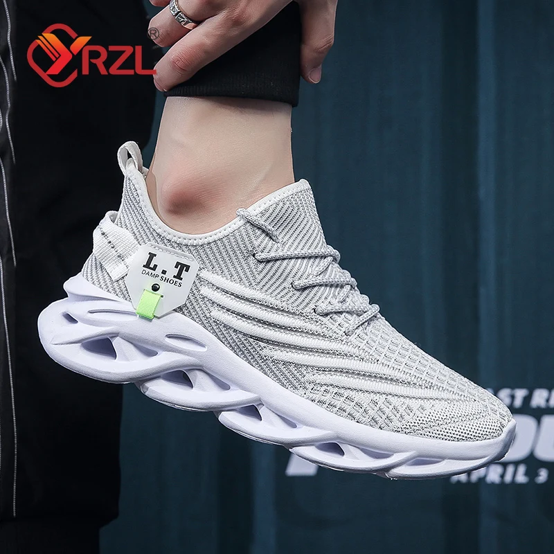 YRZL Men Sports Running Black  - Men Shoes Size 11 ulasan dan harga