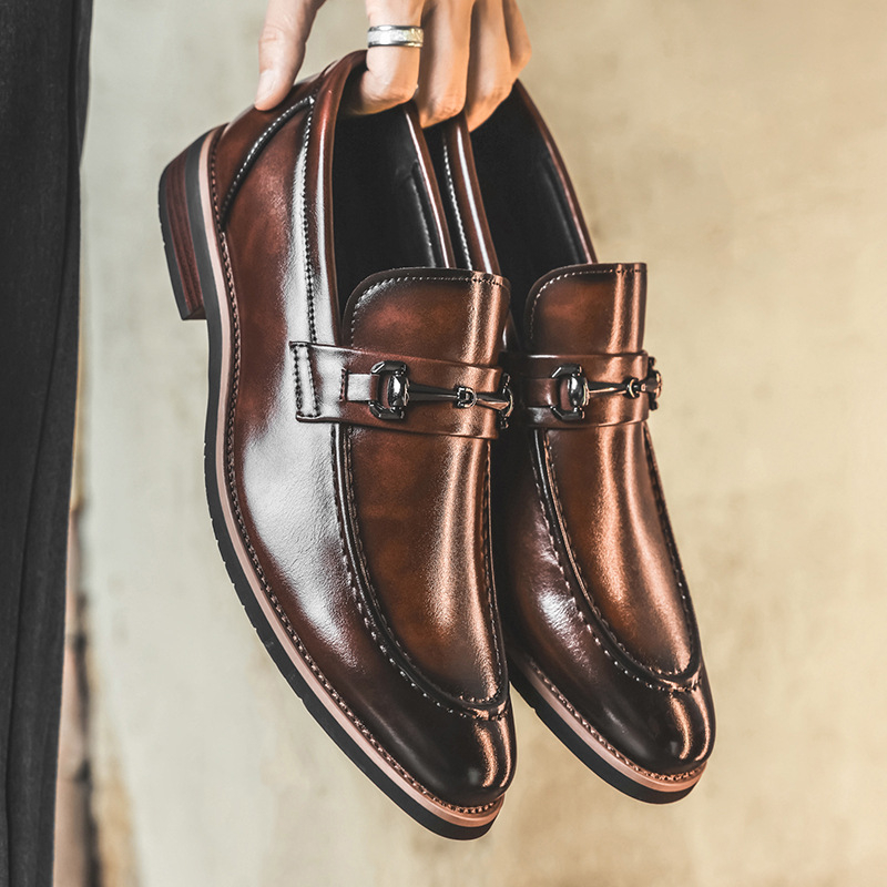 Men Dark Green Patent Velvet S - Monk Strap Shoe ulasan dan harga