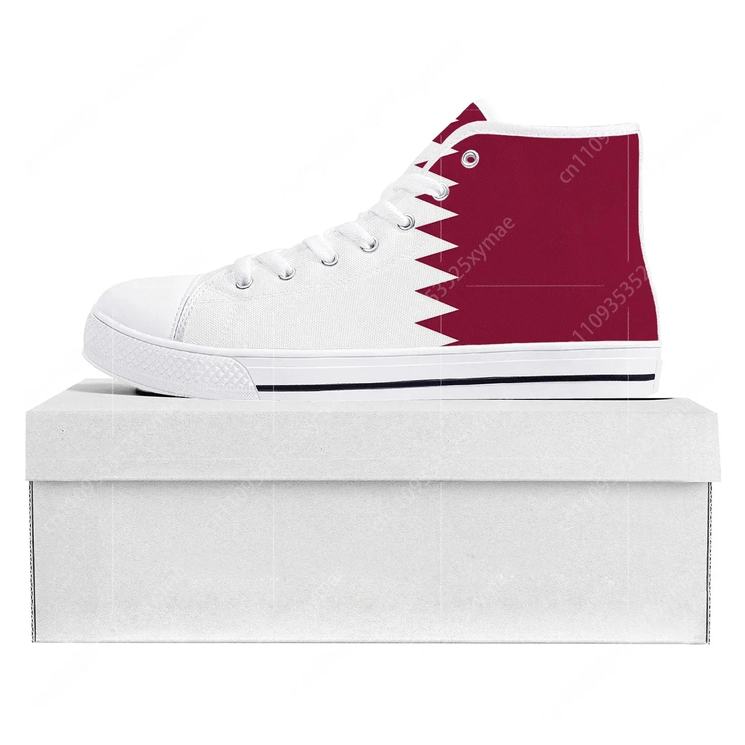 Qatar Flag High Top High Quali - Men Shoes Qatar ulasan dan harga